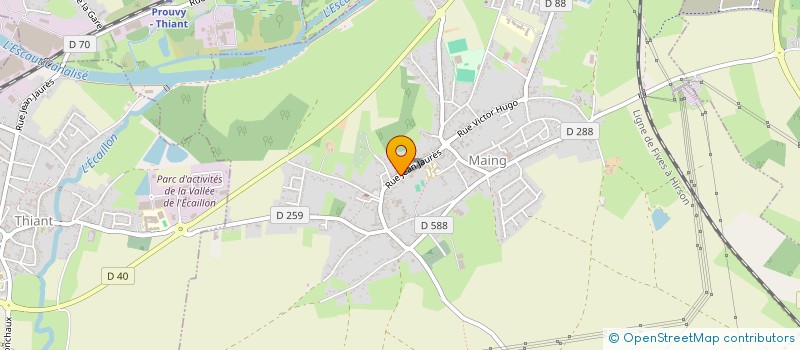 localisation de l'entreprise BENOIT KINGET EXPERTISES  MAING