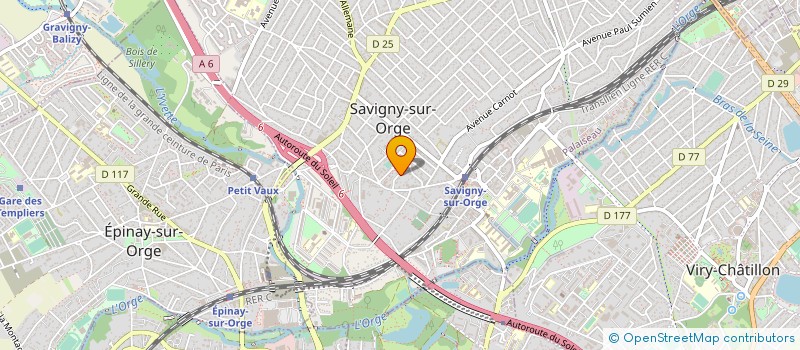 localisation de l'entreprise BENOIT LAHAYE AUDIT ET ASSOCIES à SAVIGNY-SUR-ORGE