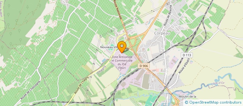 localisation de l'entreprise BENOIT MOREAU  CHASSAGNE-MONTRACHET