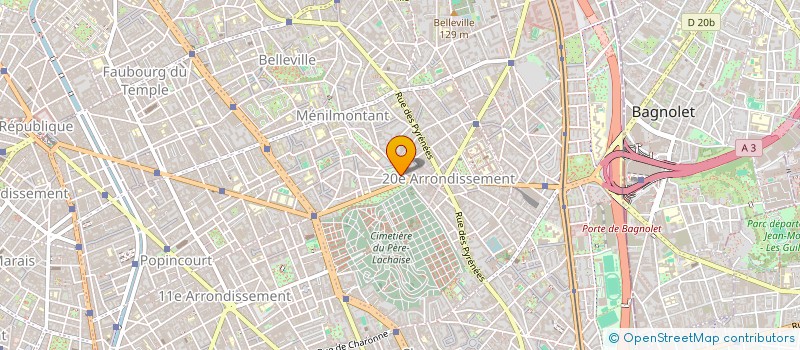 localisation de l'entreprise BENOIT NADAUD  PARIS