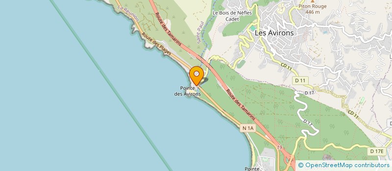 localisation de l'entreprise BENOIT PAYET PRESTATION FORMATION  LES AVIRONS