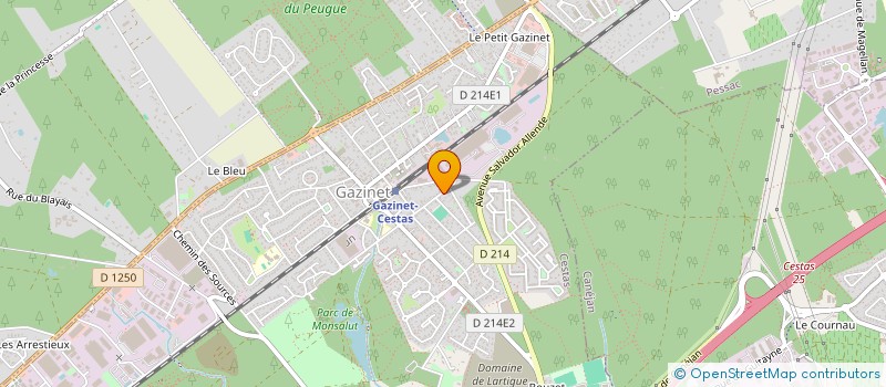 localisation de l'entreprise BENOIT PELM  CESTAS