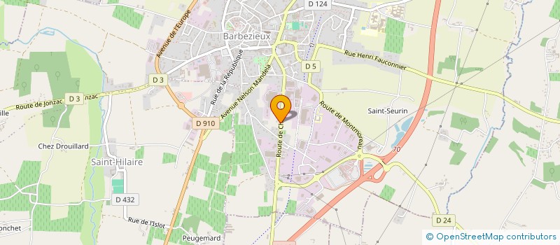 localisation de l'entreprise BENOIT-PINARD  BARBEZIEUX-SAINT-HILAIRE