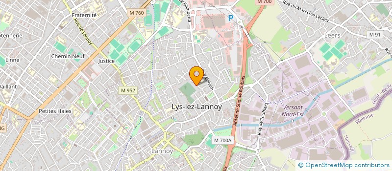 localisation de l'entreprise BENOIT PLOMBERIE  LYS-LEZ-LANNOY