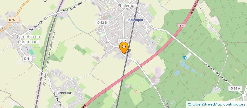 localisation de l'entreprise BENOIT RAUX  PHALEMPIN