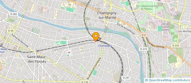 localisation de l'entreprise BENOIT REAL ESTATE PARIS à SAINT-MAUR-DES-FOSSES