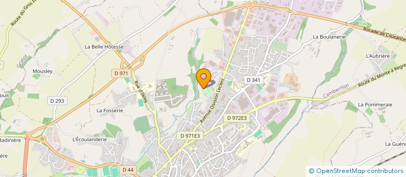 localisation de l'entreprise BENOIT SAVARY COUVERTURE  COUTANCES