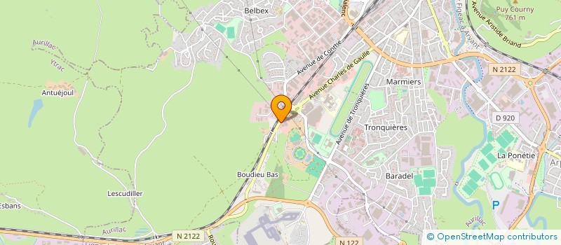 localisation de l'entreprise BENOIT SERRE DEVELOPPEMENT à AURILLAC