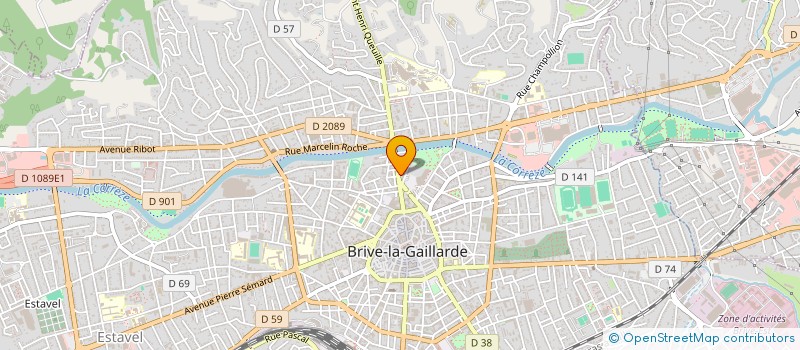 localisation de l'entreprise BENOIT SERRE HABITAT à BRIVE-LA-GAILLARDE