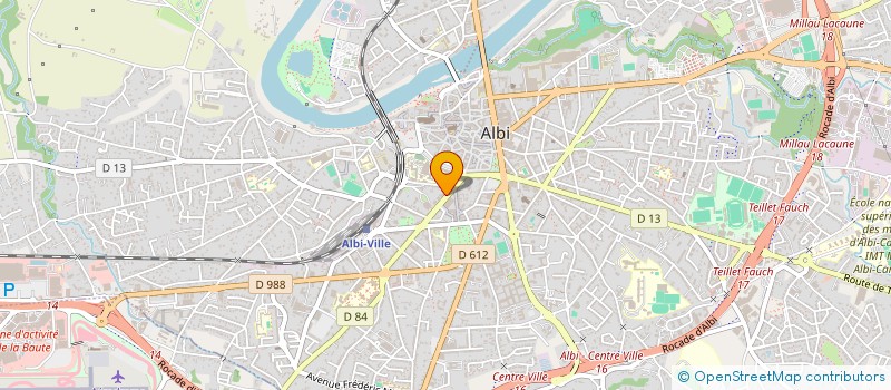 localisation de l'entreprise BENOIT SERRE SUR-MESURE à ALBI