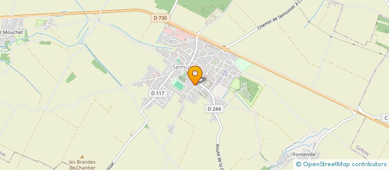 localisation de l'entreprise BENOIT TOUZOT  SEMUSSAC