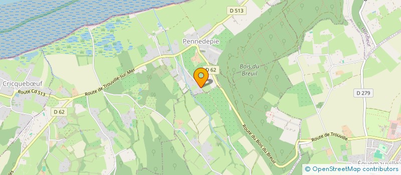 localisation de l'entreprise BENOIT VASSE SERVICES  PENNEDEPIE