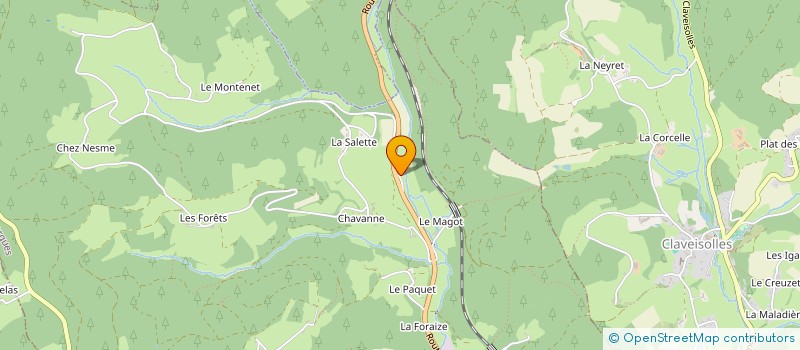 localisation de l'entreprise BENOIT VIGNE TRAVAUX  SAINT-NIZIER-D'AZERGUES