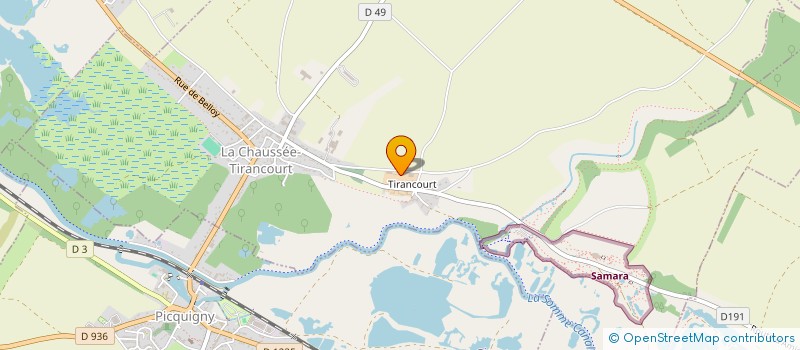 localisation de l'entreprise BENOIT VIGNON  LA CHAUSSEE-TIRANCOURT