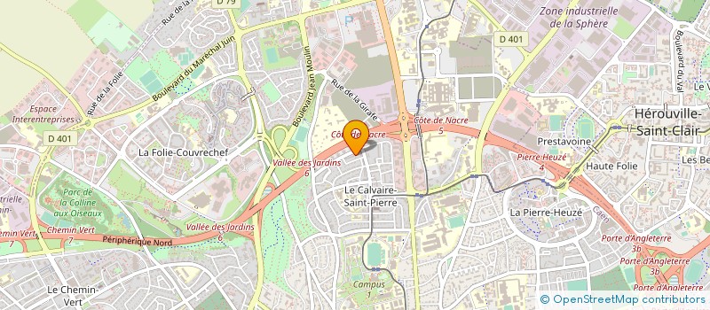 localisation de l'entreprise BENOIT VTC à CAEN