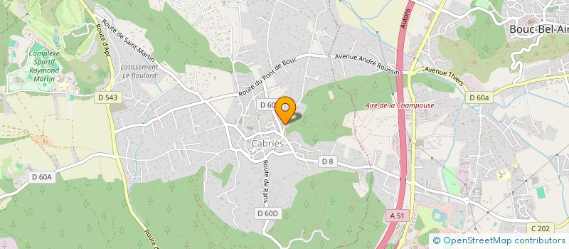 localisation de l'entreprise BENOITSANDRA  CABRIES