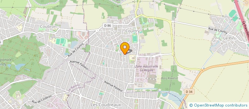 localisation de l'entreprise BENOMAR à COURTRY