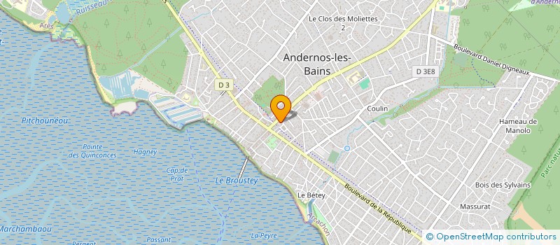 localisation de l'entreprise BENOVIDA à ANDERNOS-LES-BAINS