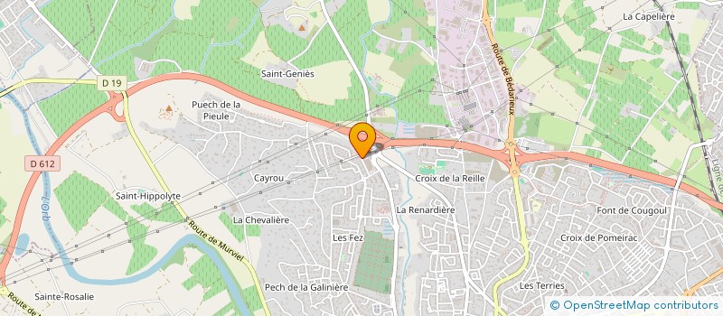 localisation de l'entreprise BENPHICA à BEZIERS