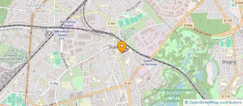localisation de l'entreprise BENPROTECT  STAINS