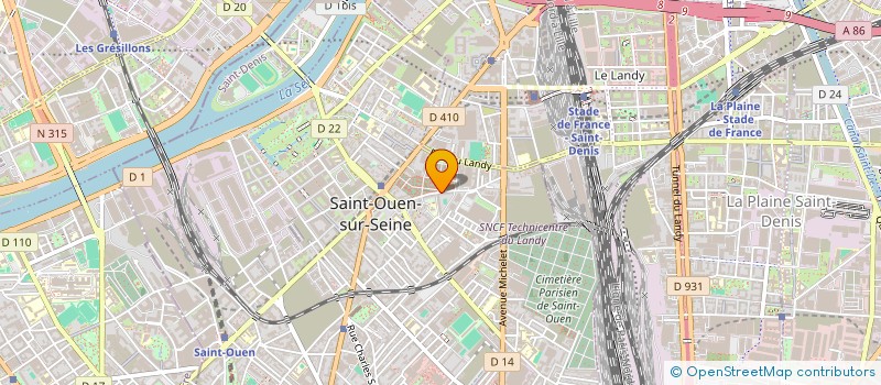 localisation de l'entreprise BENRY TRANSPORTS à SAINT-OUEN-SUR-SEINE