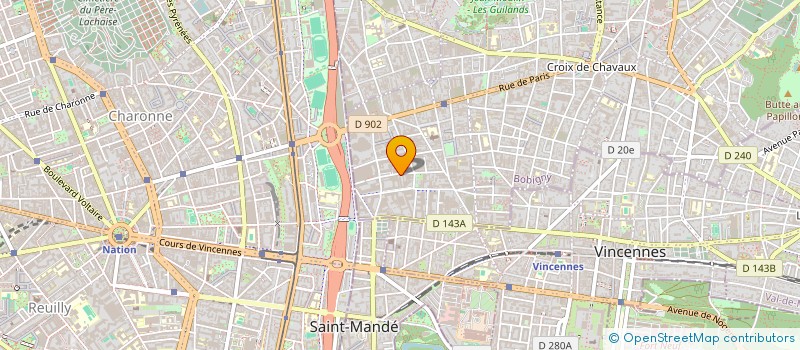 localisation de l'entreprise BENS BATIMENT à MONTREUIL