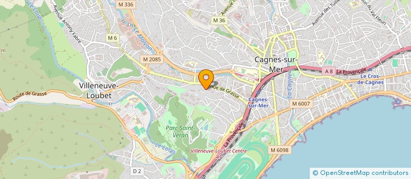 localisation de l'entreprise BENS DESIGN ET DECORATION à CAGNES-SUR-MER