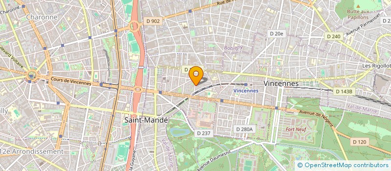 localisation de l'entreprise BENS'IMMO à VINCENNES