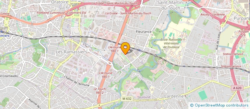 localisation de l'entreprise BENS TRANSPORTS 89  TOULOUSE