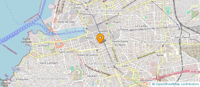 localisation de l'entreprise BENSA LAFON  MARSEILLE