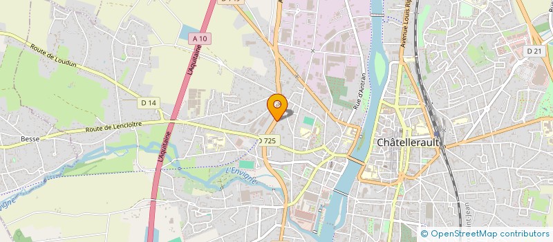 localisation de l'entreprise BENSAHLA AOUL FUNERAIRE  CHATELLERAULT