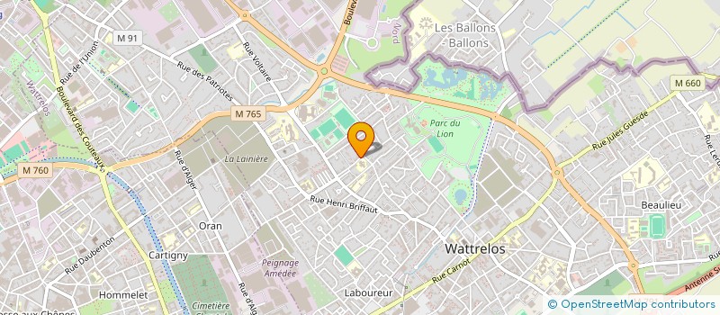 localisation de l'entreprise BENSCAR  WATTRELOS