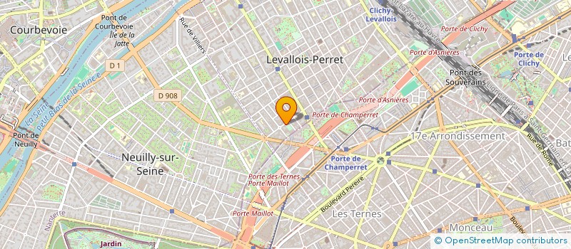localisation de l'entreprise BENSHAM à LEVALLOIS-PERRET