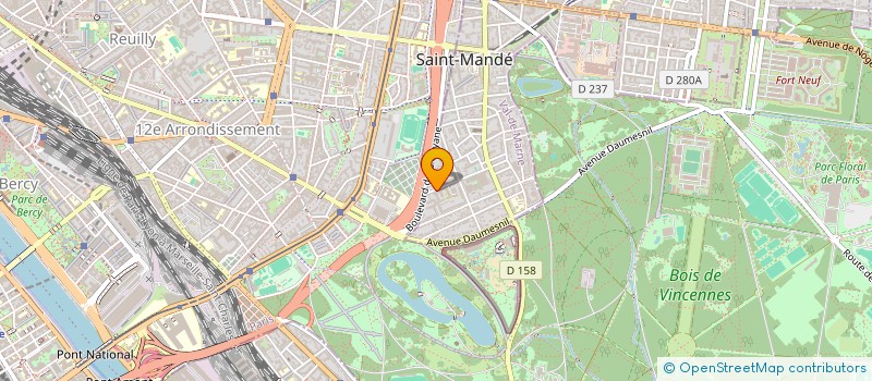 localisation de l'entreprise BENSIMON G PRESTATIONS à SAINT-MANDE