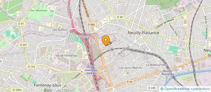 localisation de l'entreprise BENSIT à FONTENAY-SOUS-BOIS