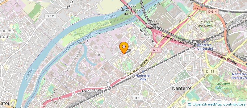 localisation de l'entreprise BENSO à NANTERRE