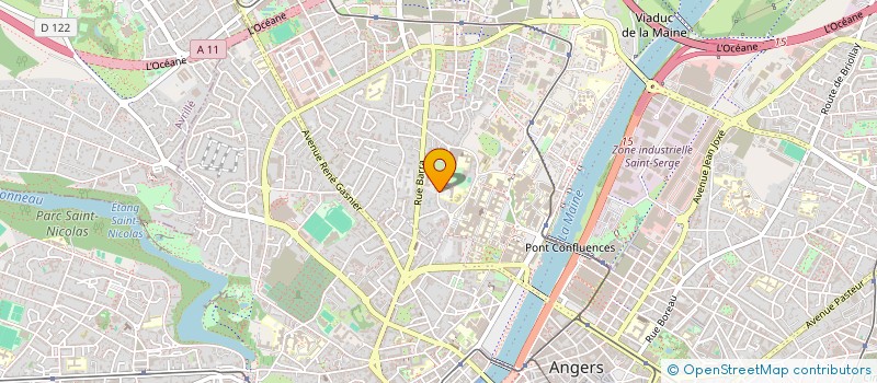 localisation de l'entreprise BENSO - ASSOCIATION DES MALIENS D'ANGERS à ANGERS