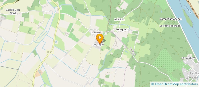 localisation de l'entreprise BENSYMAT  BRISSAC LOIRE AUBANCE