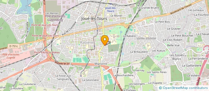 localisation de l'entreprise BENT  JOUE-LES-TOURS