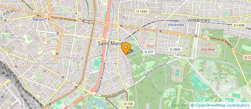 localisation de l'entreprise BENT IMMO à SAINT-MANDE