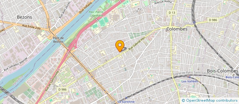 localisation de l'entreprise BENTA à COLOMBES