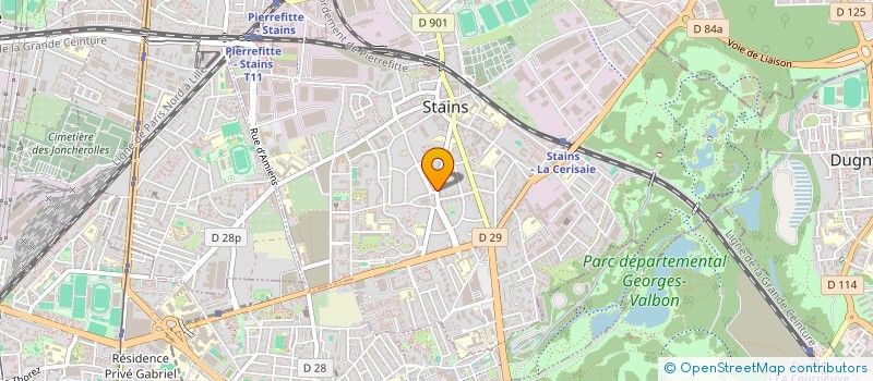 localisation de l'entreprise BENTAG à STAINS