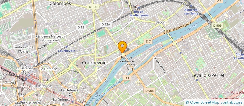 localisation de l'entreprise BENTAHA M ET BENELHADJ M à COURBEVOIE