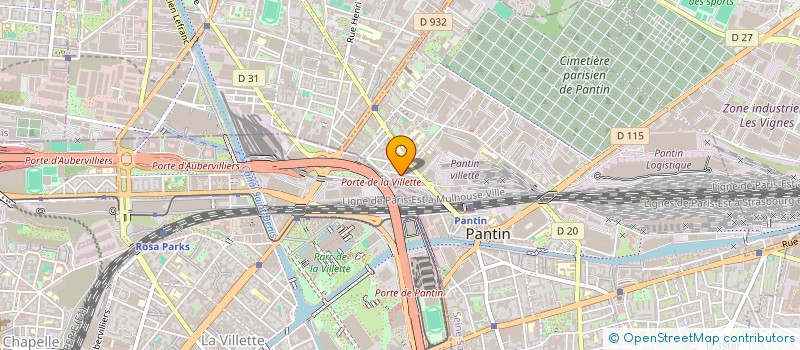 localisation de l'entreprise BENTAI.COM à PANTIN