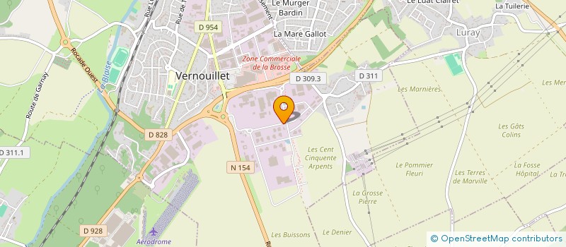 localisation de l'entreprise BENTEC à VERNOUILLET