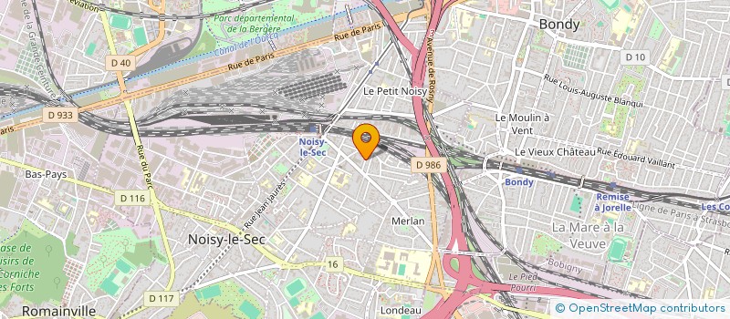 localisation de l'entreprise BENTECK MEDIA à NOISY-LE-SEC