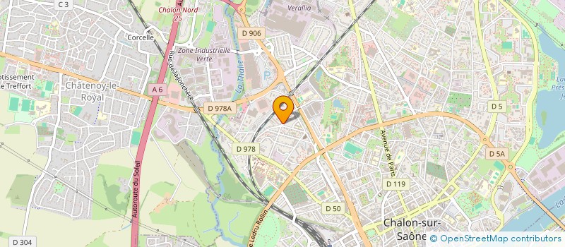 localisation de l'entreprise BENTEKAYA à CHALON-SUR-SAONE