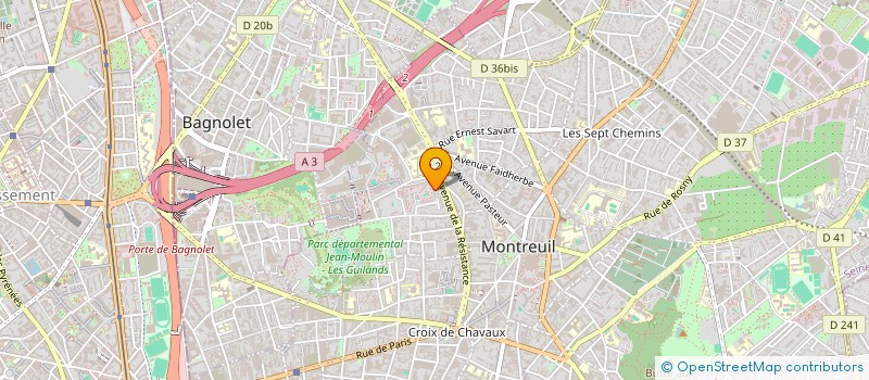 localisation de l'entreprise BENTER  MONTREUIL