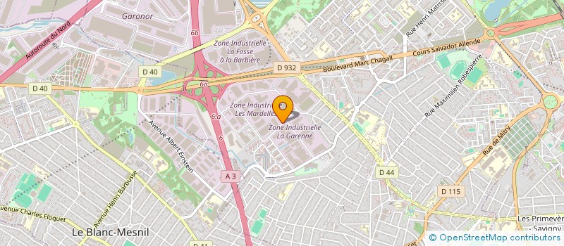 localisation de l'entreprise BENTIN SAS à AULNAY-SOUS-BOIS