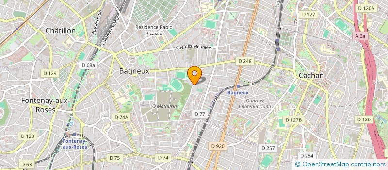 localisation de l'entreprise BENTO ET BAGUETTE  BAGNEUX